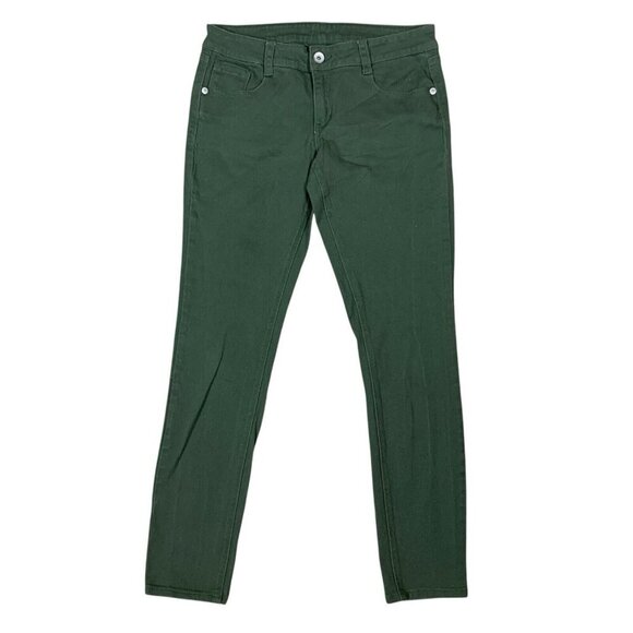 Alloy Apparel Green Stretch Skinny Jeans Pants Women’s 13x32 Casual Cotton Blend - Picture 1 of 5